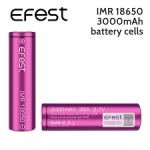 EFEST 18650 3000mAh 35A FLAT TOP BATTERY