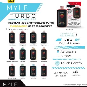 MYLE Turbo 20000 Puffs Disposable Vape